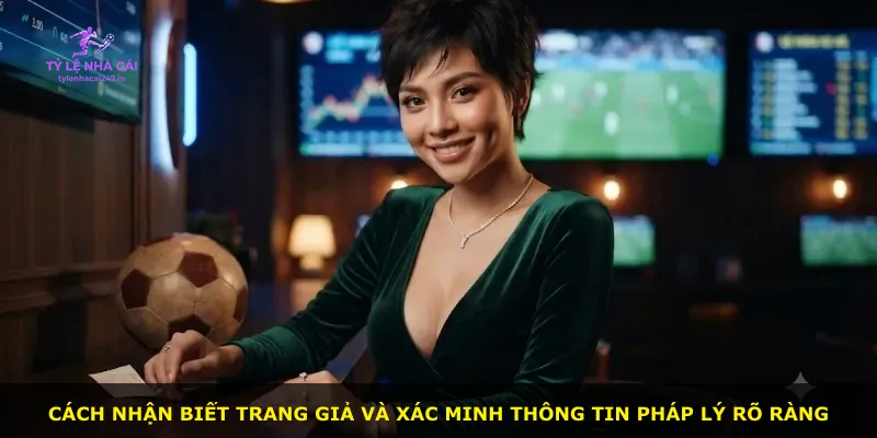 Cách nhận biết trang giả và xác minh thông tin pháp lý rõ ràng