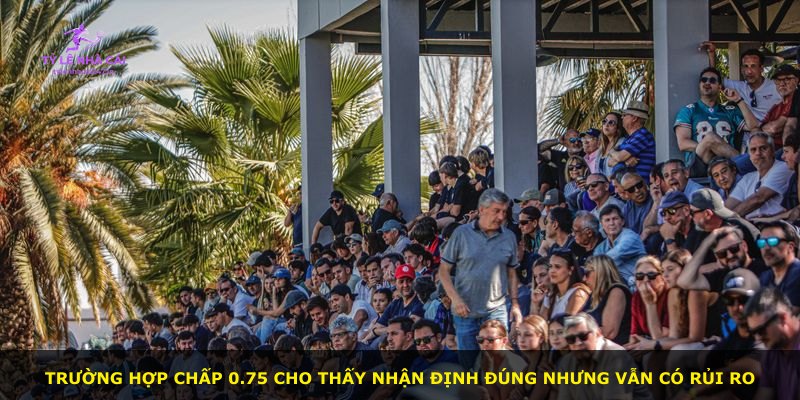 Trường hợp chấp 0.75 cho thấy nhận định đúng nhưng vẫn có rủi ro