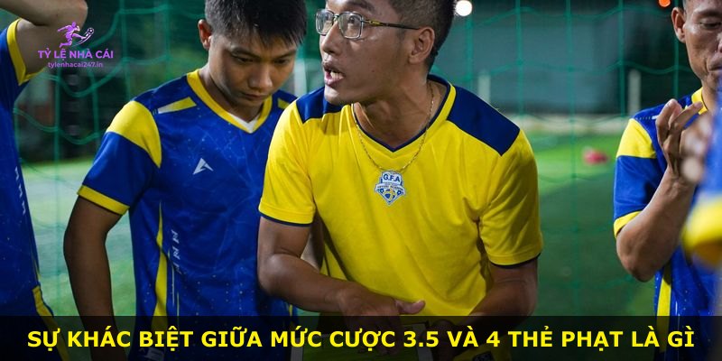Sự khác biệt giữa mức cược 3.5 và 4 thẻ phạt là gì