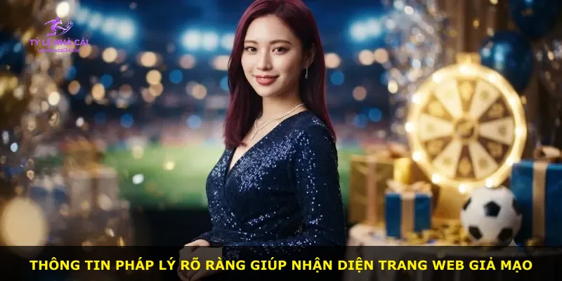 Thông tin pháp lý rõ ràng giúp nhận diện trang web giả mạo